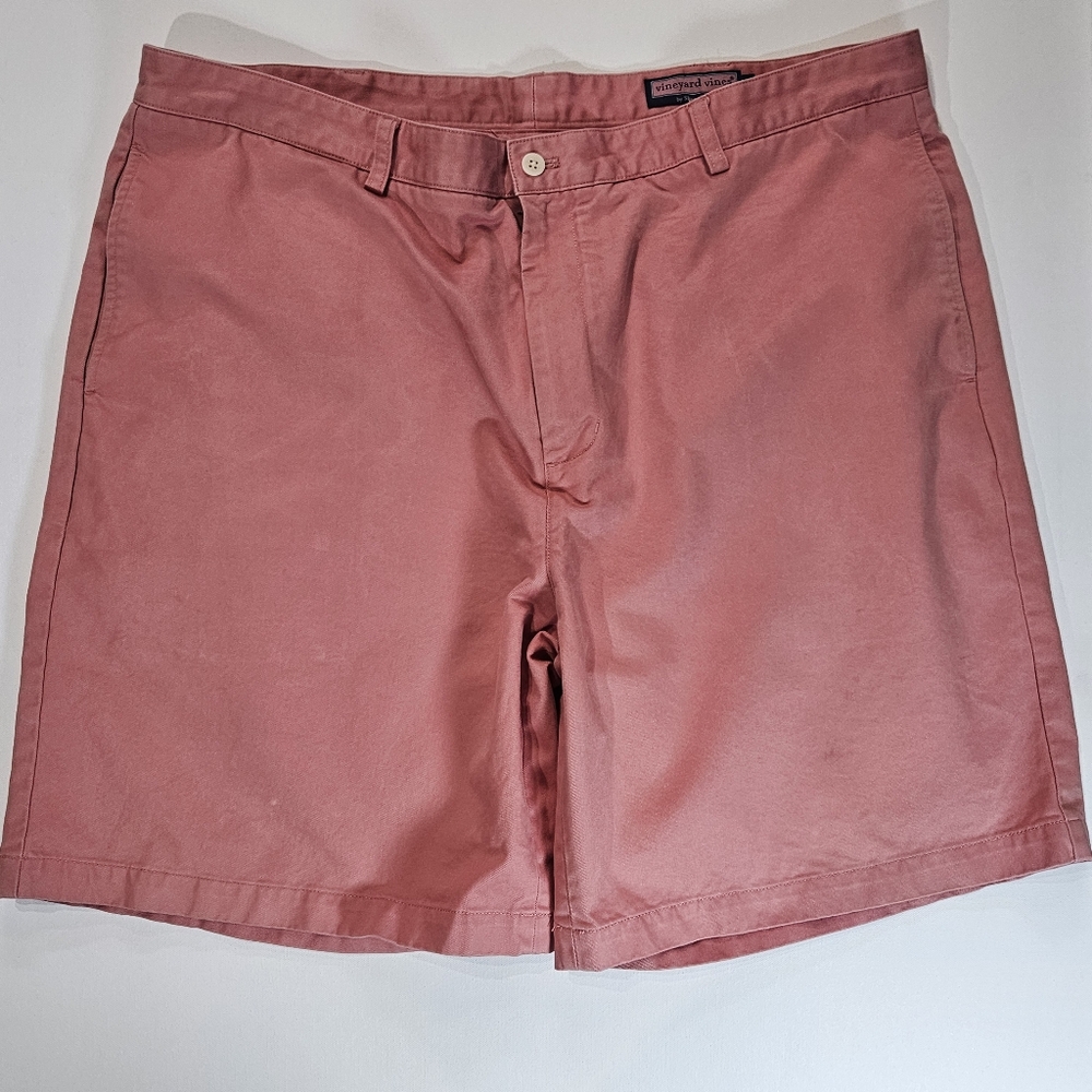 Vineyard Vines Club Shorts Mens Sz 42 Pink High Rise Preppy Vacation Resortwear
